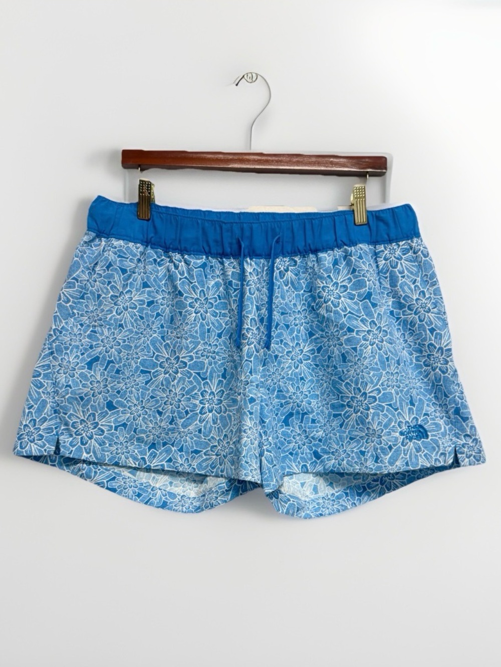 The North Face Blue Floral Athletic Shorts